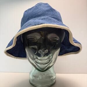 Vintage Land's End womens denim bucket hat cotton